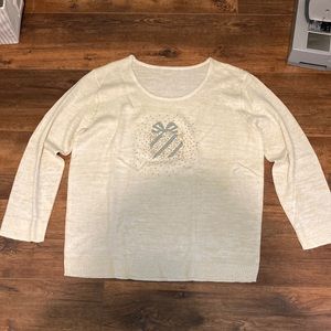 Lurex & Sequin Holiday sweater size 1X